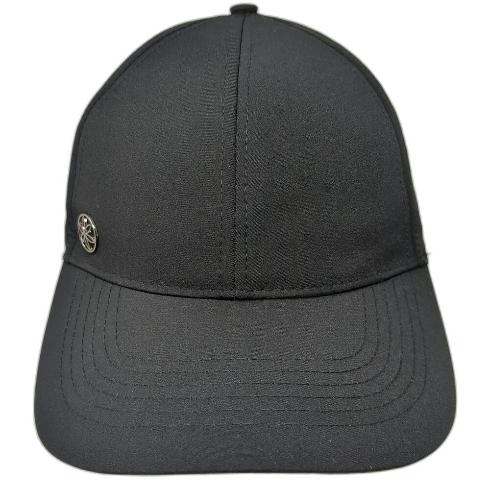 Gaiam Baseball Cap Black One Size Perforated Slideback Hat Running Athletic